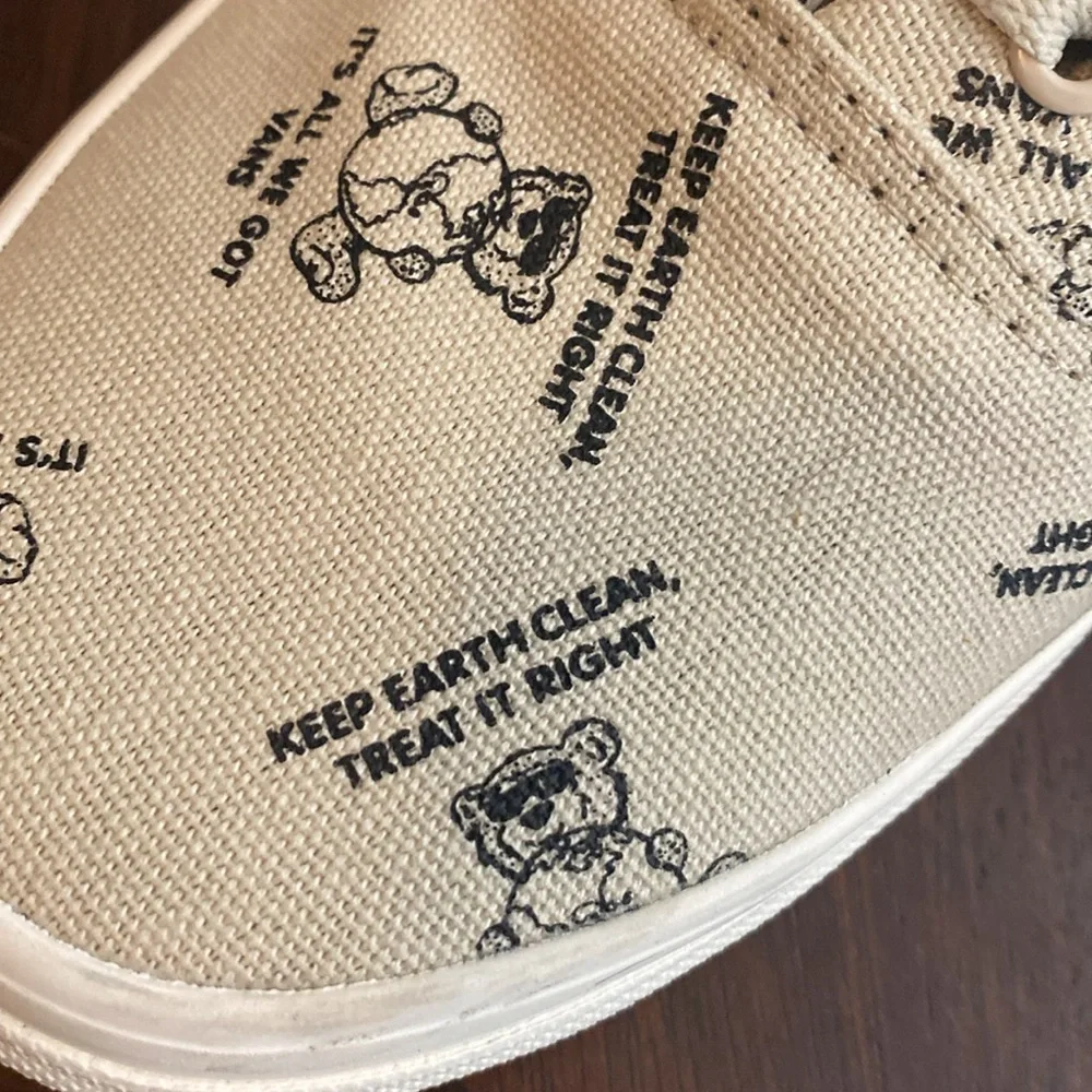 Era VansWorldCode Keep Earth Clean Low Top Canvas Shoes Oatmeal Mens 11